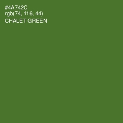 #4A742C - Chalet Green Color Image